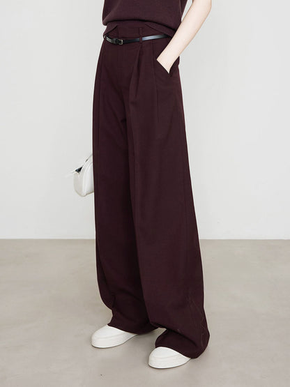 Chino Broek Bordeaux Rood Comfortabele Verena Stijl