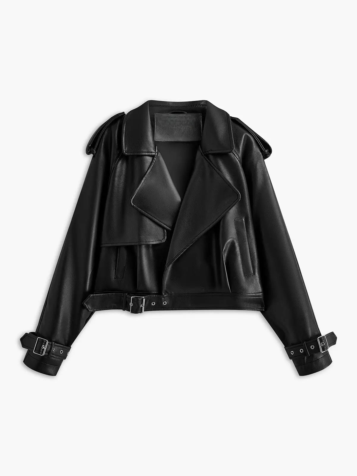 Leren Jas Dames Kunstleder Bikerstijl