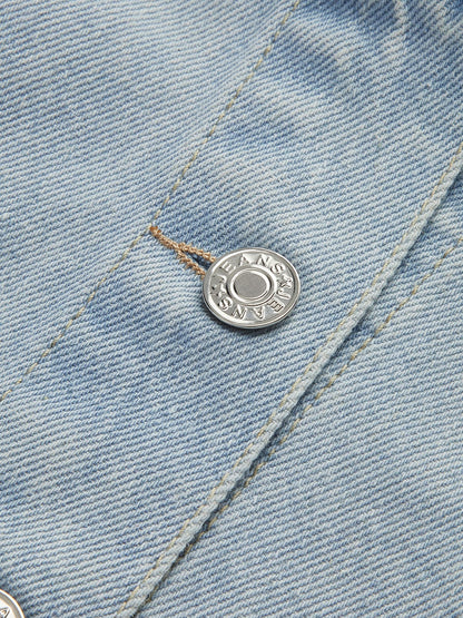Jeansjassen Dames Kort Casual Blauw