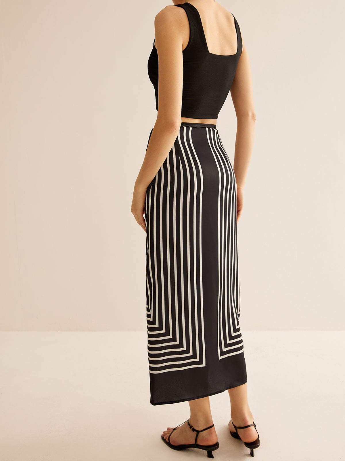 Maxi Rok Dames Zomerse Rok van Ribstof met Stretch