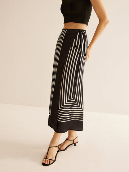 Maxi Rok Dames Zomerse Rok van Ribstof met Stretch - StudioMarella