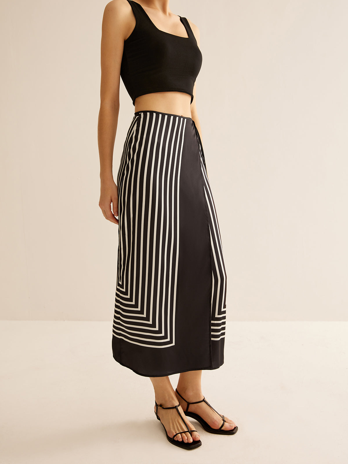 Maxi Rok Dames Zomerse Rok van Ribstof met Stretch