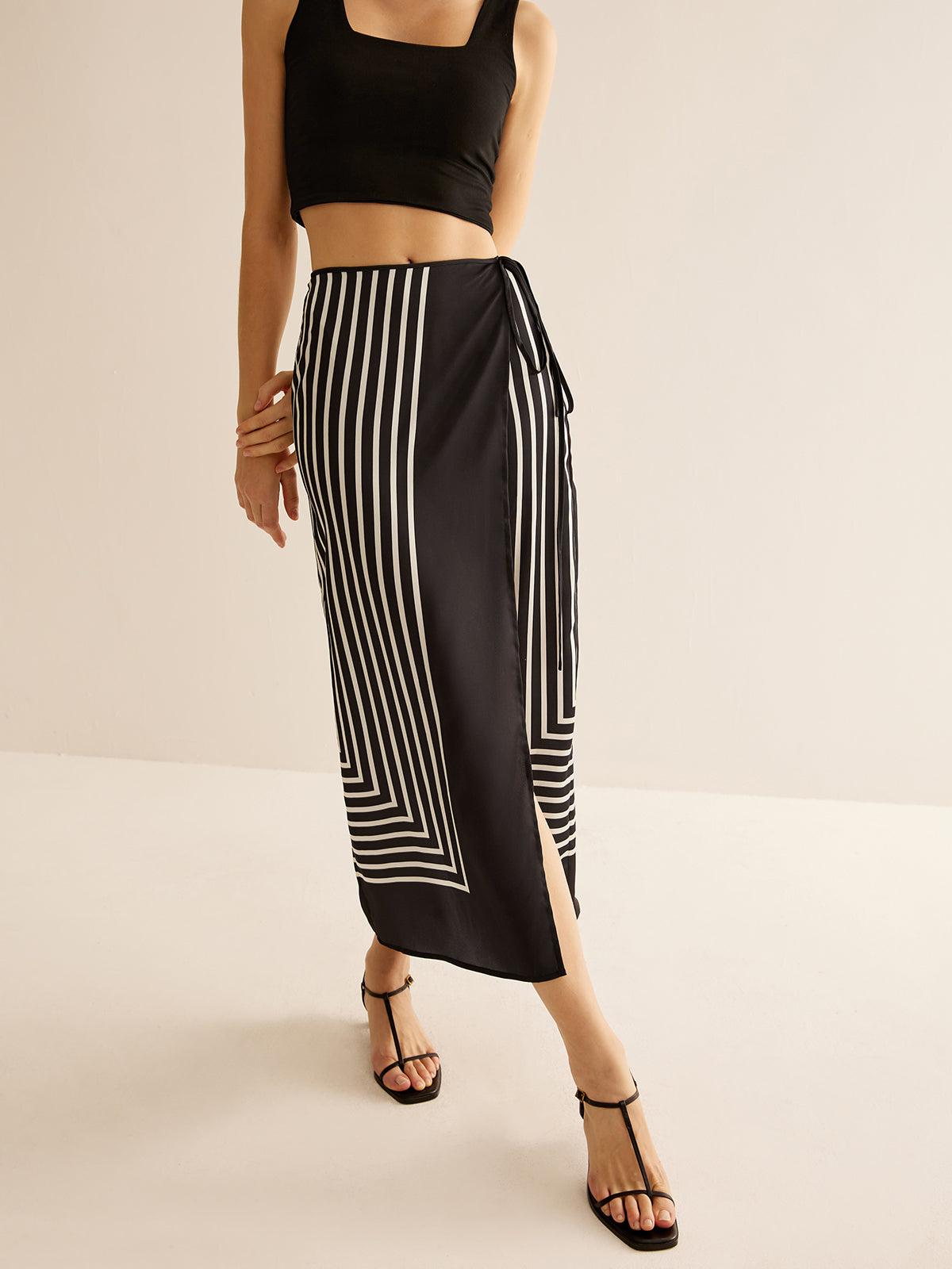 Maxi Rok Dames Zomerse Rok van Ribstof met Stretch