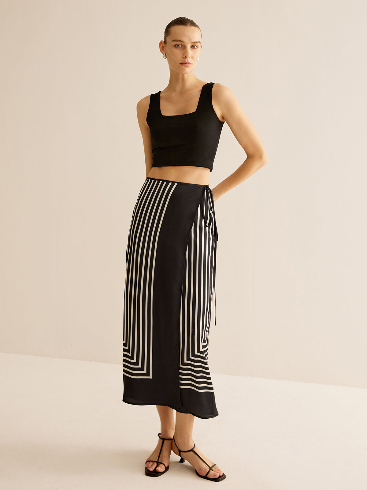 Maxi Rok Dames Zomerse Rok van Ribstof met Stretch