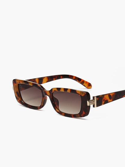 Luipaard Zonnebril Vierkant Modieus Design