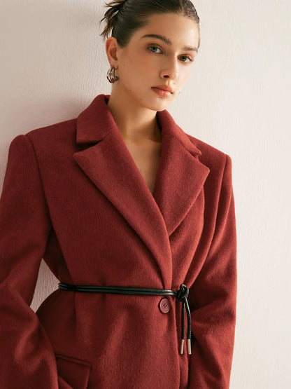 Blazer Heren Gecentreerd Model met Schoudervullingen