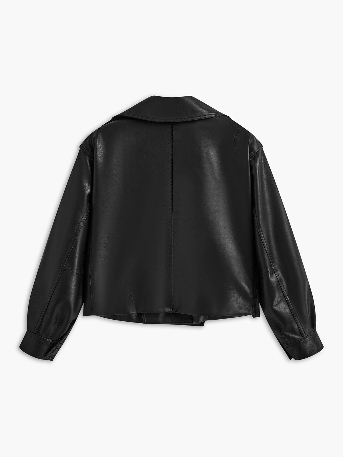 Leren Bikerjack Zwart voor Vrouw Motorjack