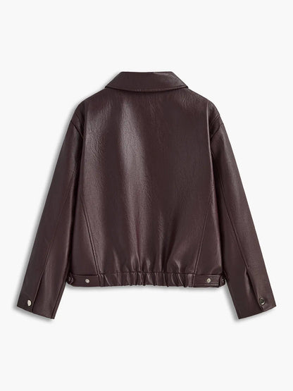 Leren Jas Dames Klassiek Design