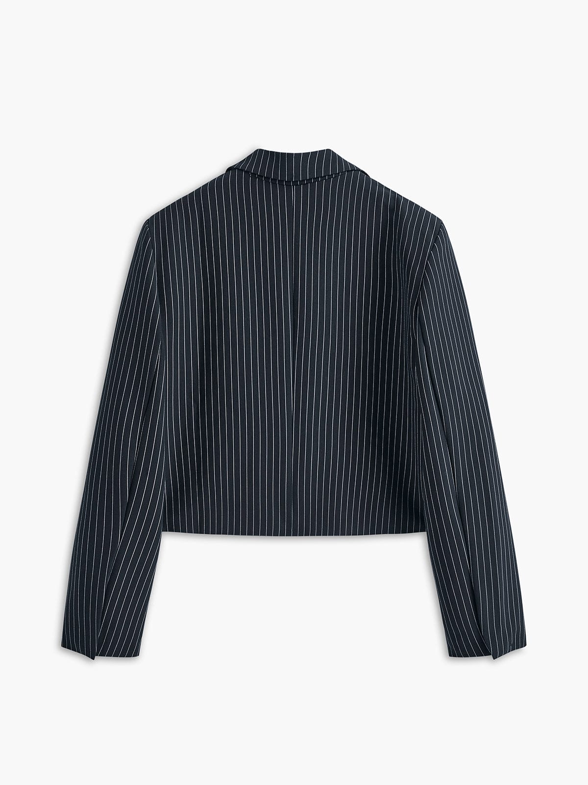 Dames Blazer Gestreept Kort Stijlvol