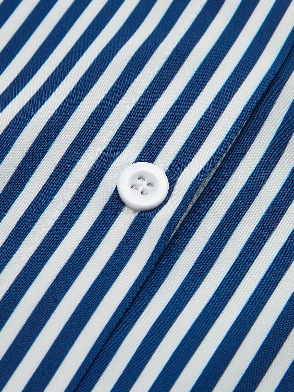 Dames Blouse Marineblauw Gestreept Wijd Mouwen