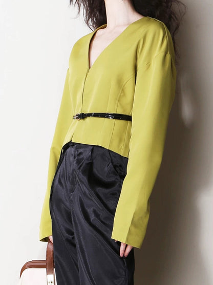 Dames Blazer Kort Model Smalle Taille Stijlvol