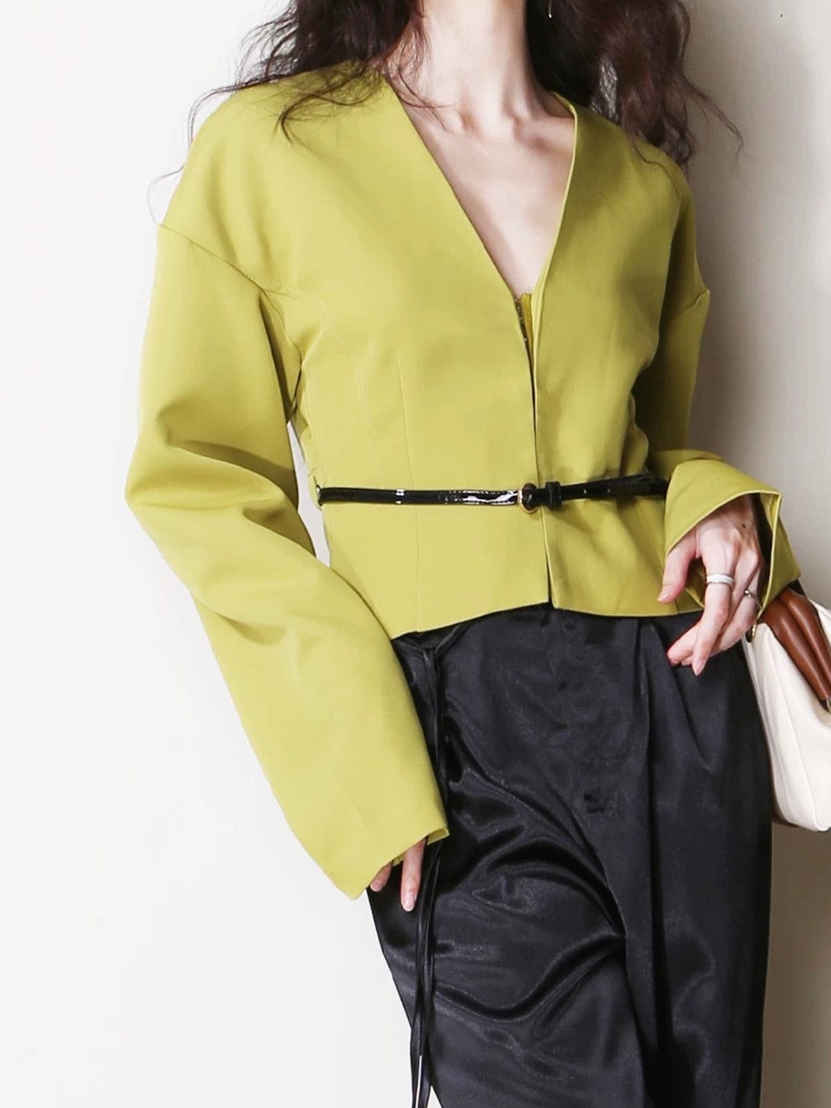 Dames Blazer Kort Model Smalle Taille Stijlvol