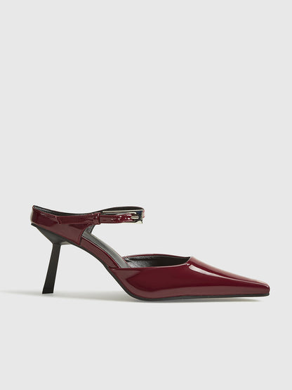 Hoge Hakken Slingback met Spitse Neus