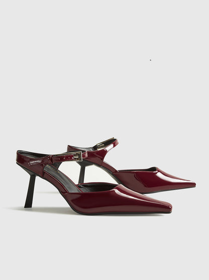 Hoge Hakken Slingback met Spitse Neus