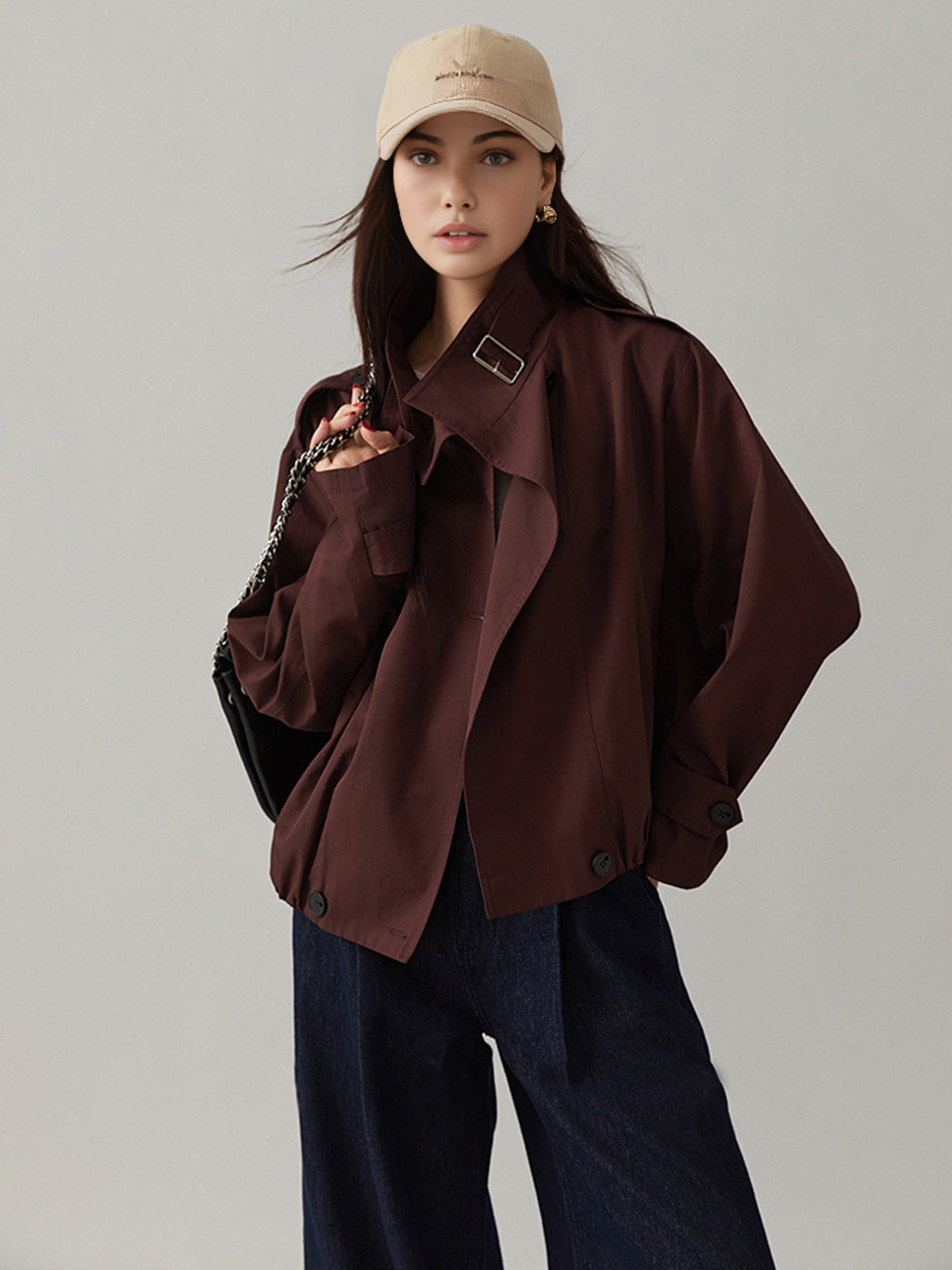 Vintage Lichtgewicht Trenchcoat Stijlvol voor Vrouw