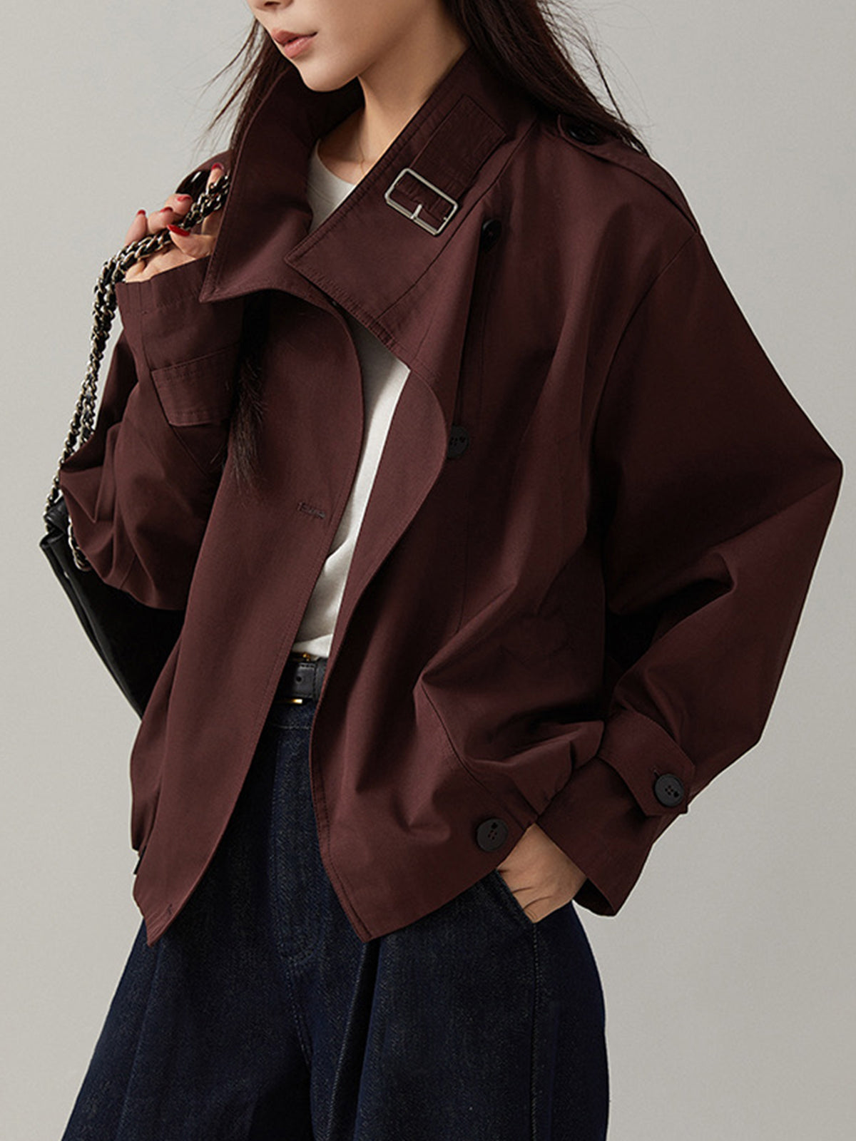 Vintage Lichtgewicht Trenchcoat Stijlvol voor Vrouw - StudioMarella