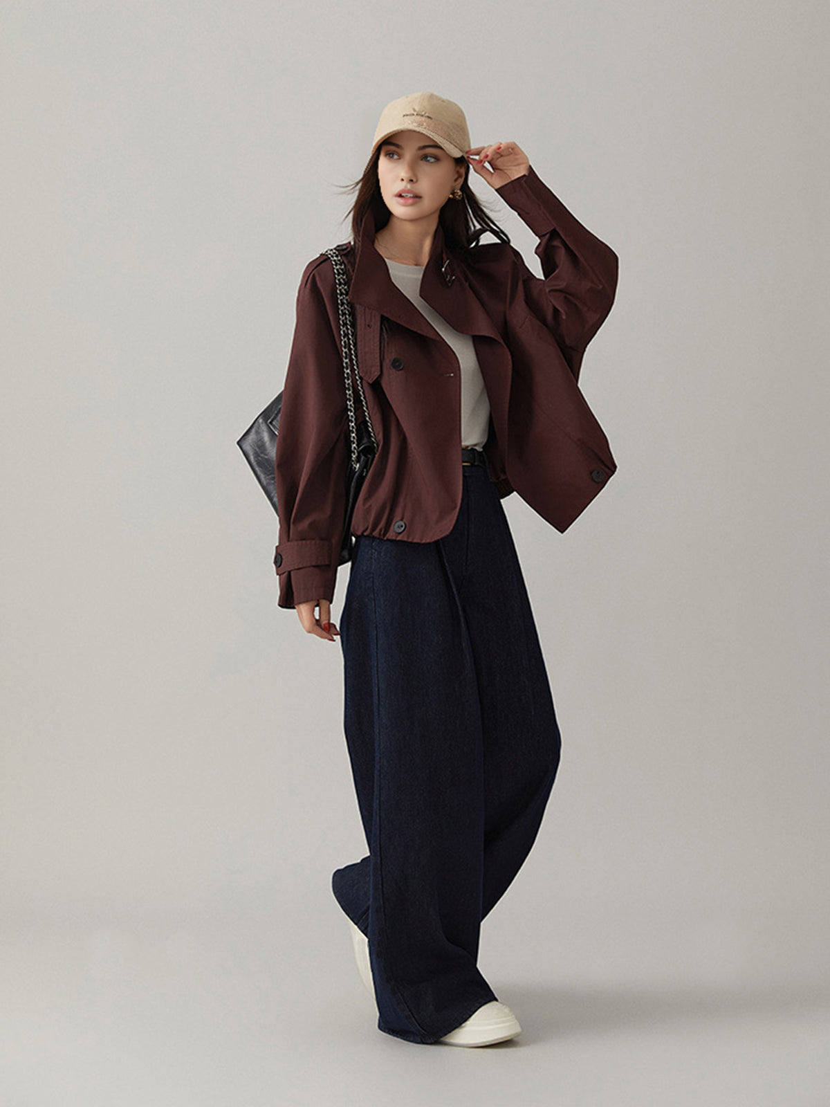 Vintage Lichtgewicht Trenchcoat Stijlvol voor Vrouw