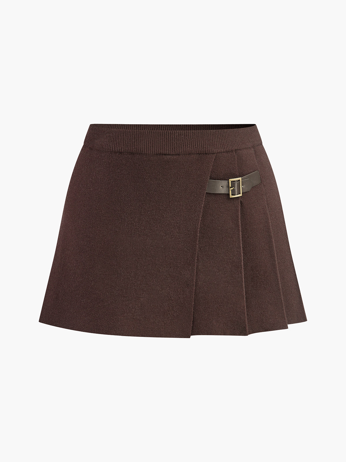 Kleurrijke Mini Jurk met Breipatroon en Gesp voor Vrouw - StudioMarella