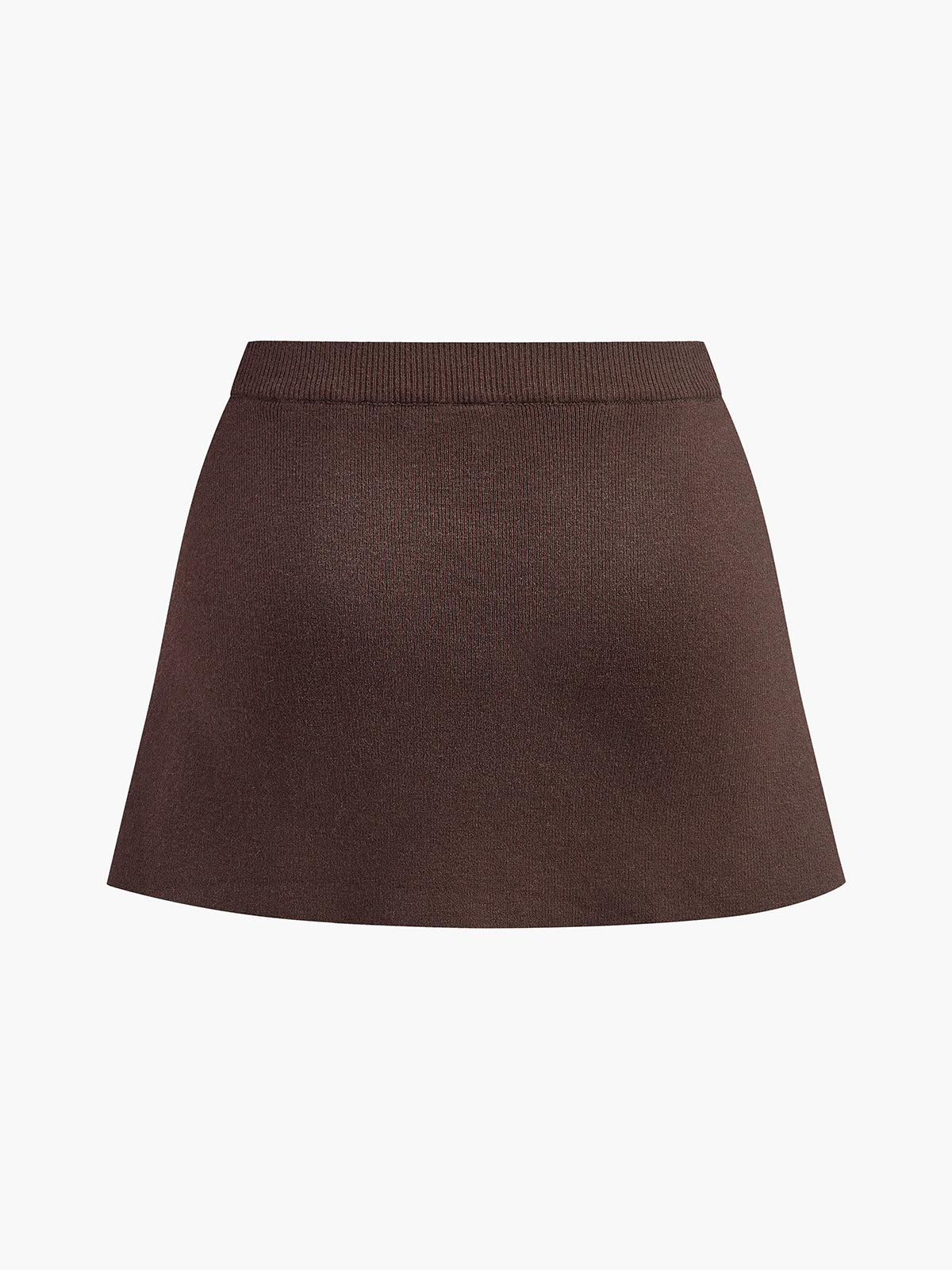 Kleurrijke Mini Jurk met Breipatroon en Gesp voor Vrouw