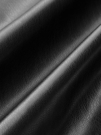Leren Rok Plissé Split Elegant voor Vrouw