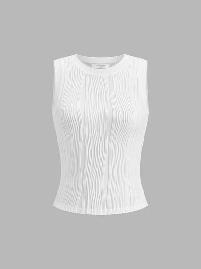 Dames Tanktop Zomer Slim Fit Ribbroek Model