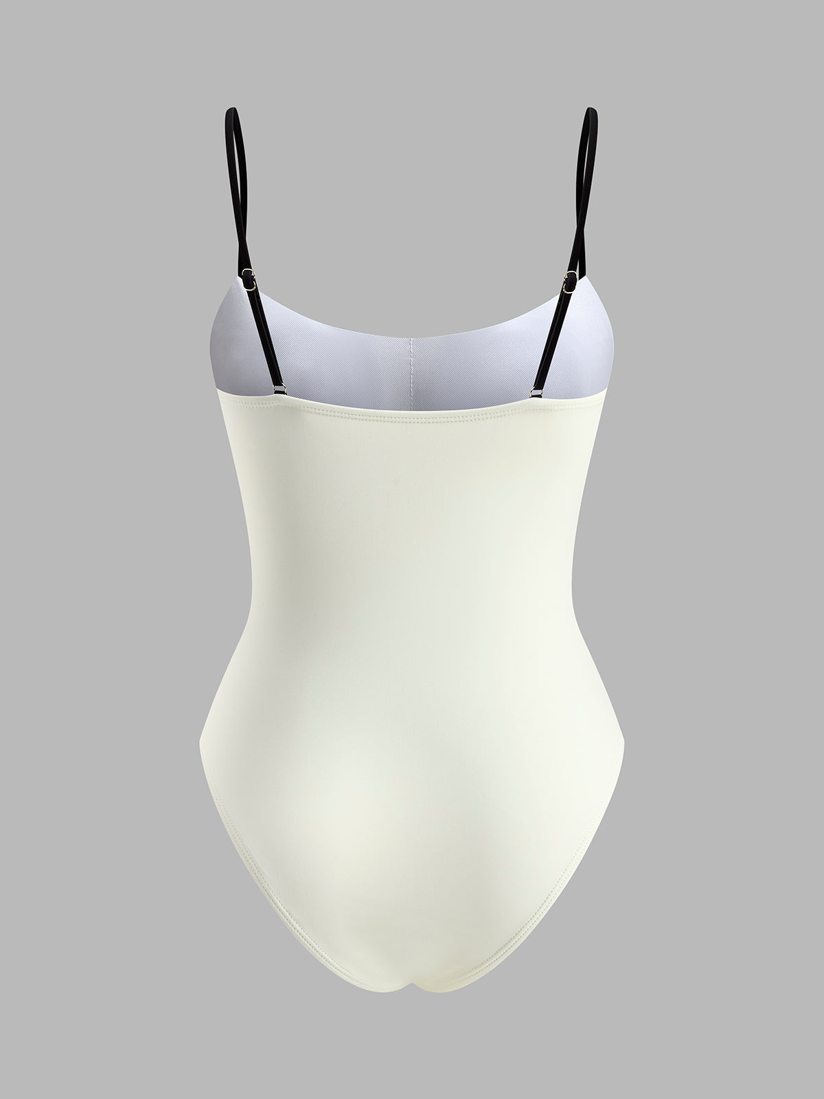 Dames Badpak Met Contrasterende Randen Trendy Design