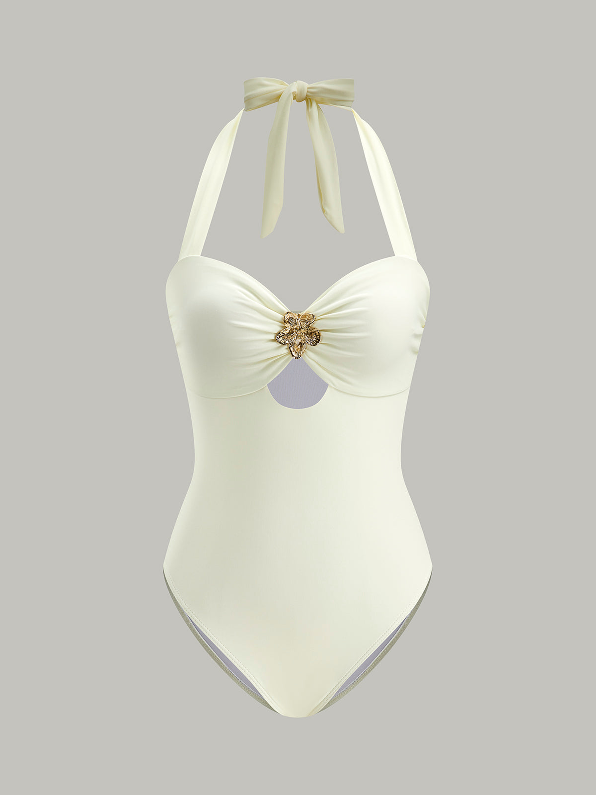 Dames Badpak Elegante Halter One-Piece Zwemkleding
