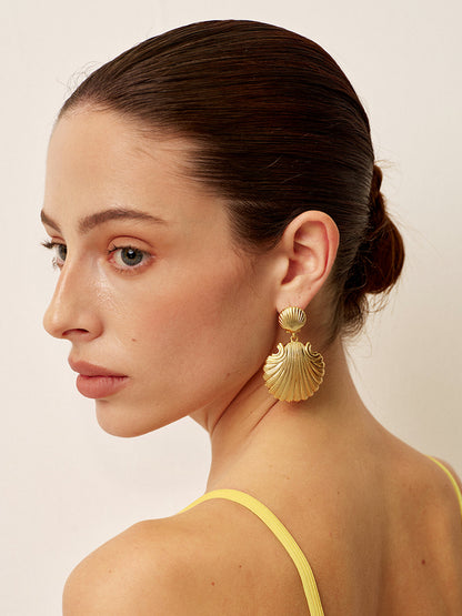 Gouden Oorbellen Dames Verfijnd Drop Model - StudioMarella