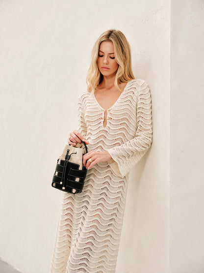 Strandjurk - Witte Maxi Cover Up Jurk voor Vrouw - StudioMarella
