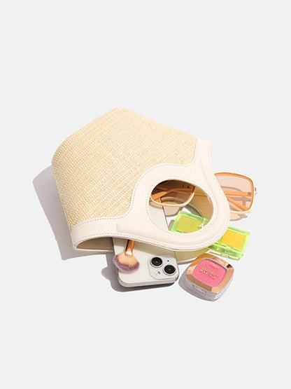 Rieten Strandtas Rond Dames Boho Stijl Zomer