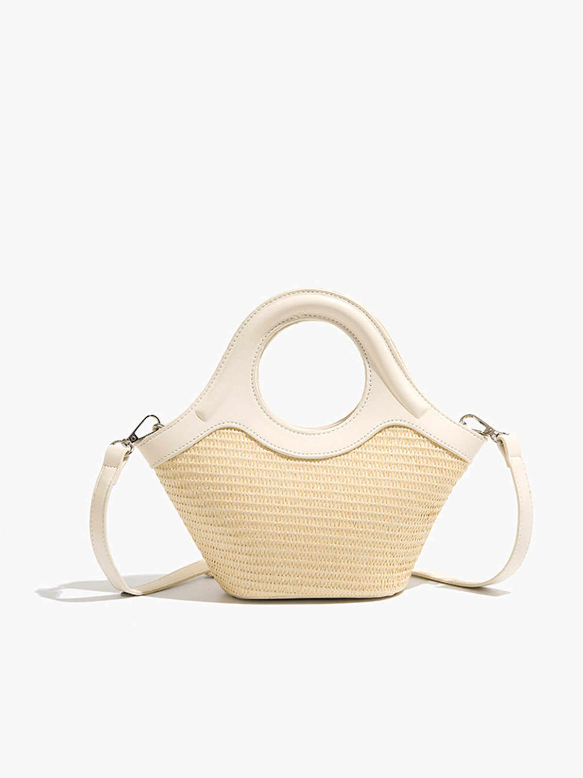 Rieten Strandtas Rond Dames Boho Stijl Zomer
