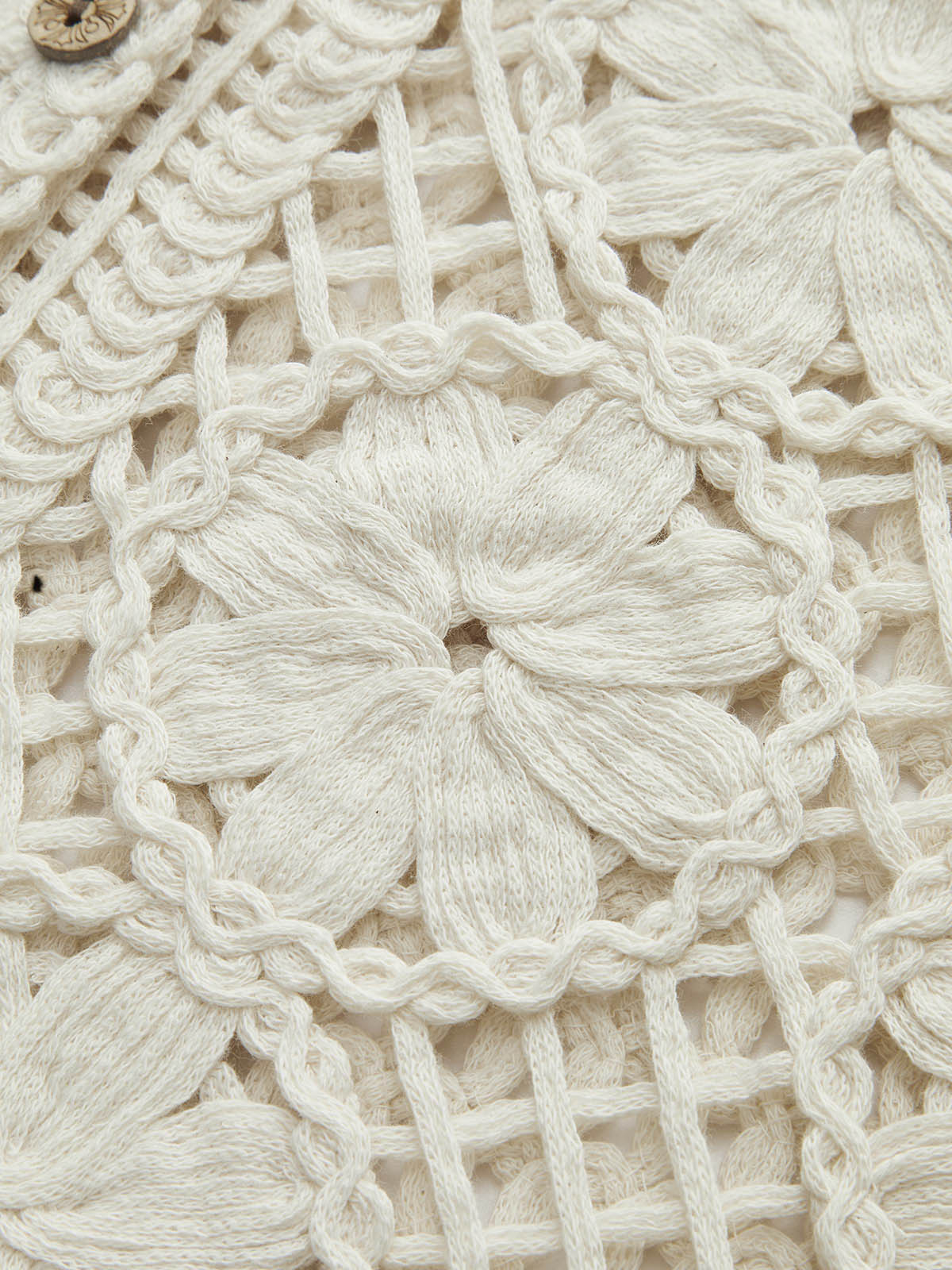 Vrouwen Top van Katoen met Jacquard Patroon