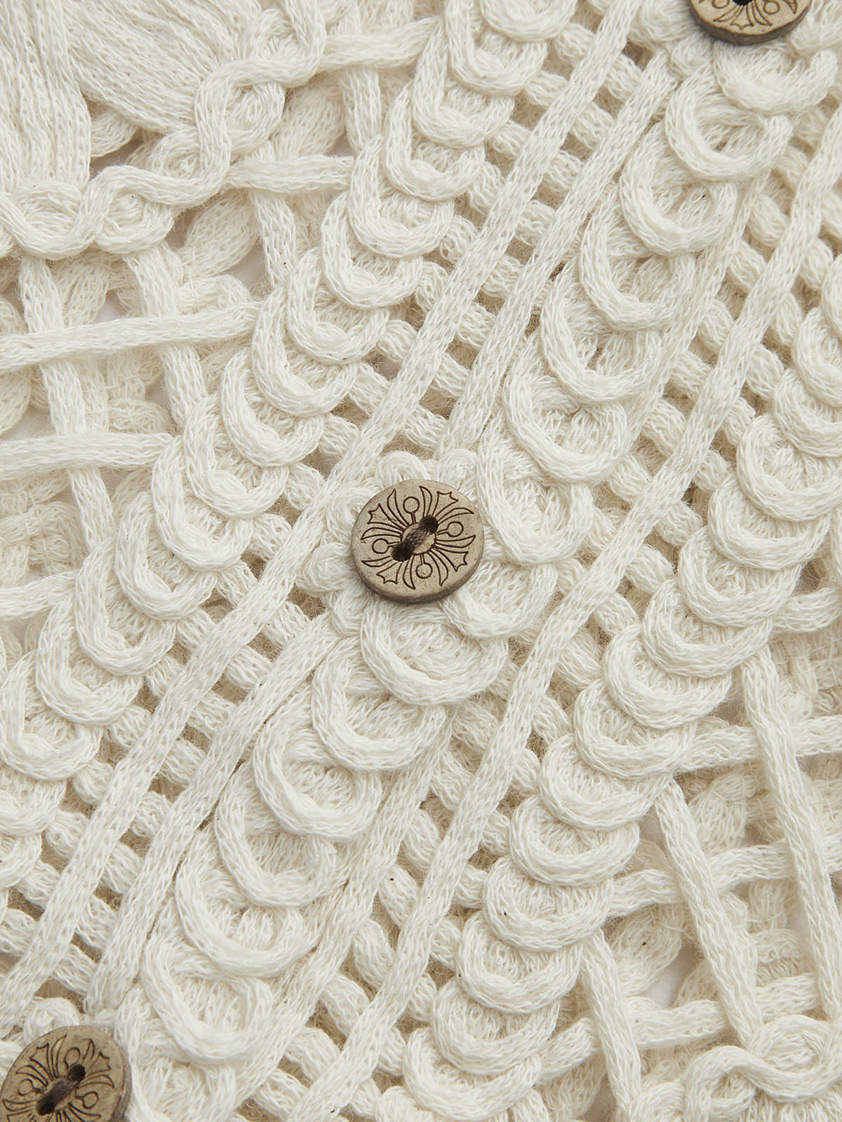 Vrouwen Top van Katoen met Jacquard Patroon