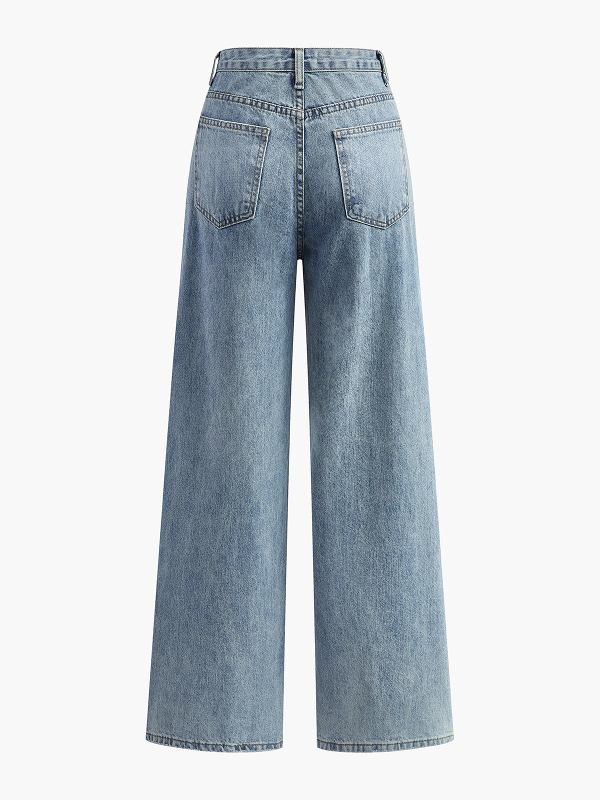 Dames Jeans Asymmetrisch Wide Leg Model