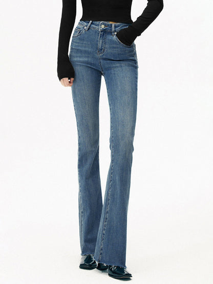 Nikola | Hoge Waist Bootcut Jeans met Stretch voor Vrouw