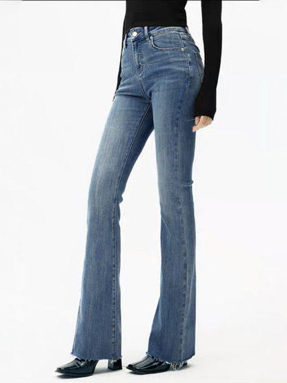 Nikola | Hoge Waist Bootcut Jeans met Stretch voor Vrouw