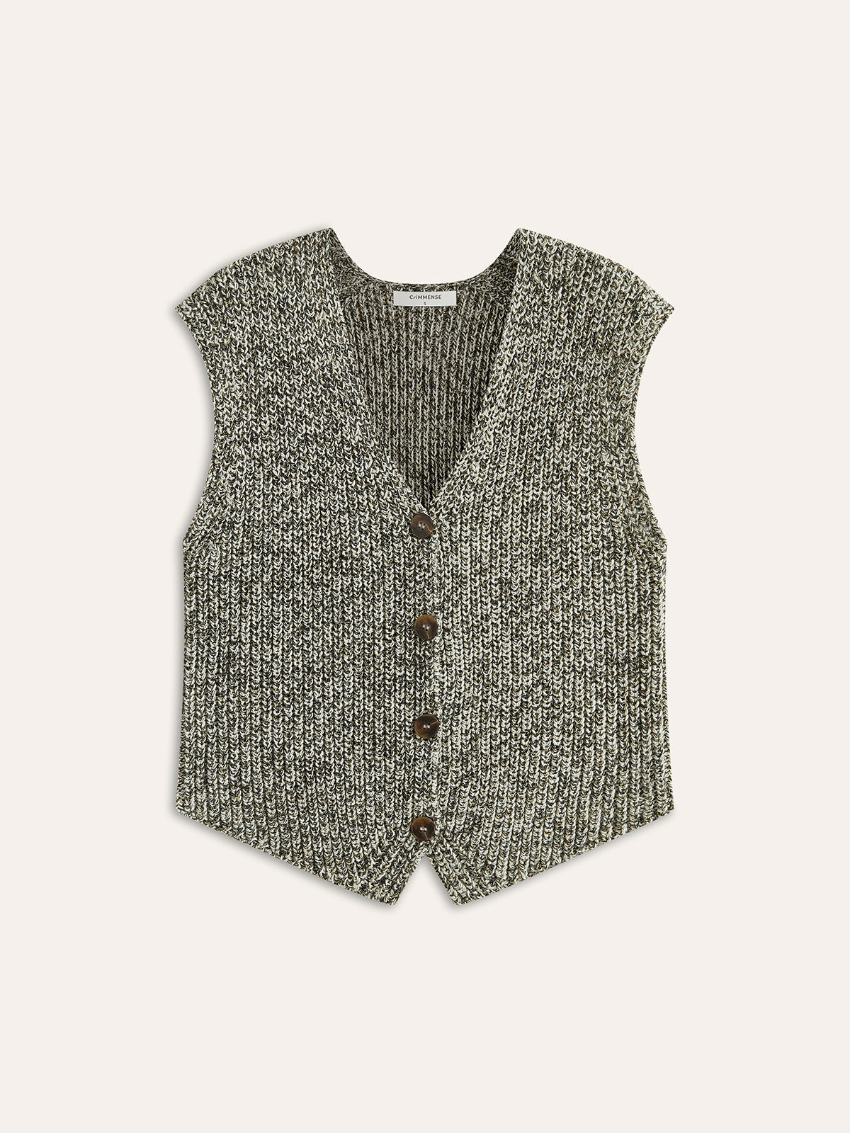 Damesvest Gebreid Mouwloos met Knoopsluiting Stijlvol