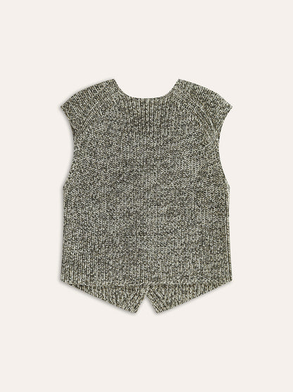Damesvest Gebreid Mouwloos met Knoopsluiting Stijlvol