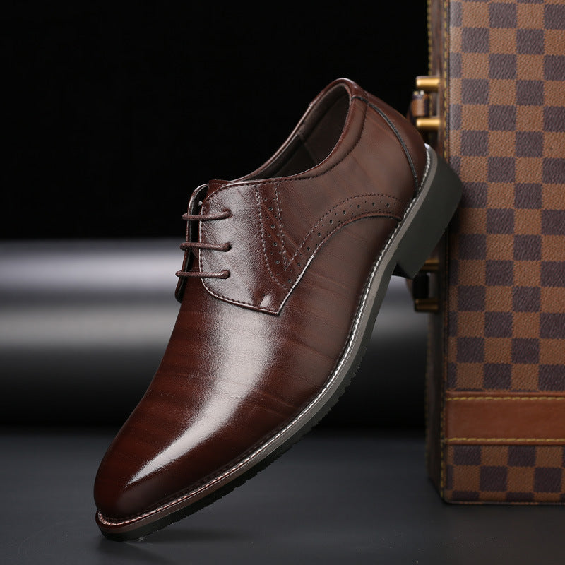 Leren Heren Schoenen Derby Stijl Comfortabel - StudioMarella