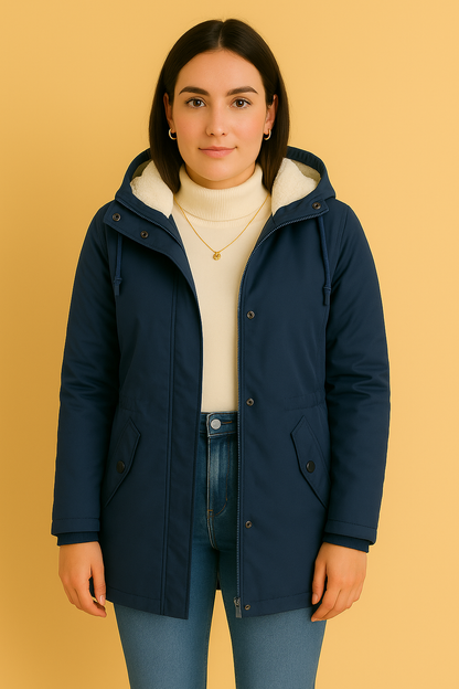 Dames Winterjas Waterdicht met Capuchon en Faux Fur Lining