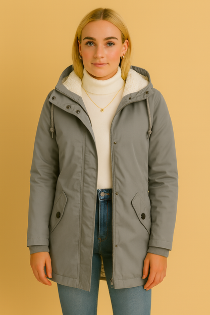 Dames Winterjas Waterdicht met Capuchon en Faux Fur Lining