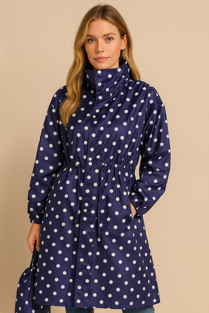 Dames Regenjas Lange Lichtgewicht Met Leuke Print - StudioMarella