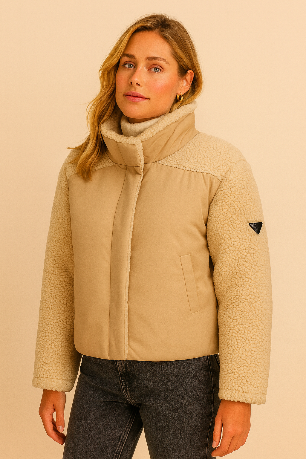 Dames Winterjas Bomberjack Teddyvoering Warm - StudioMarella
