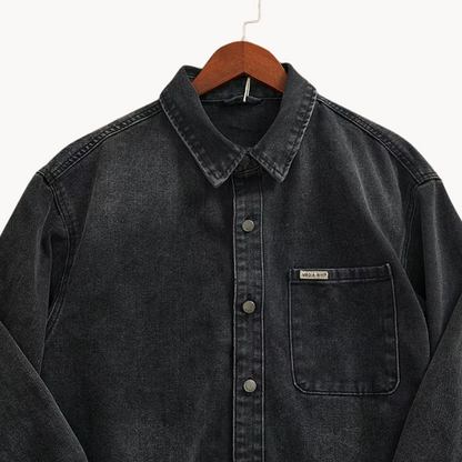 Western Denim Overhemd voor Mannen Blauw