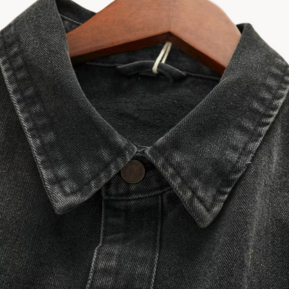 Denim Overhemd Western Stijl voor Mannen