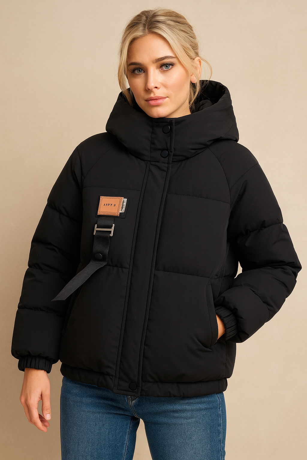 Dames Waterdichte Winterjas Warm en Gewatteerd met Capuchon - StudioMarella