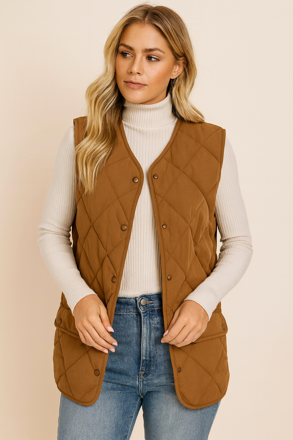 Dames Bodywarmer Gewatteerd Warme Jas - StudioMarella