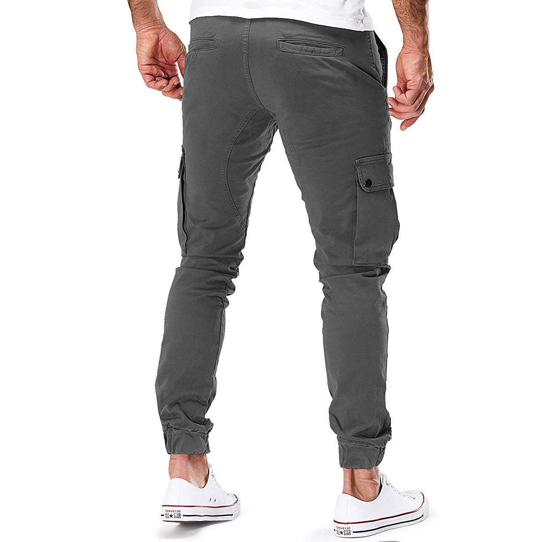 Heren Jogger Broek Cargo Stijl Met Veel Zakken