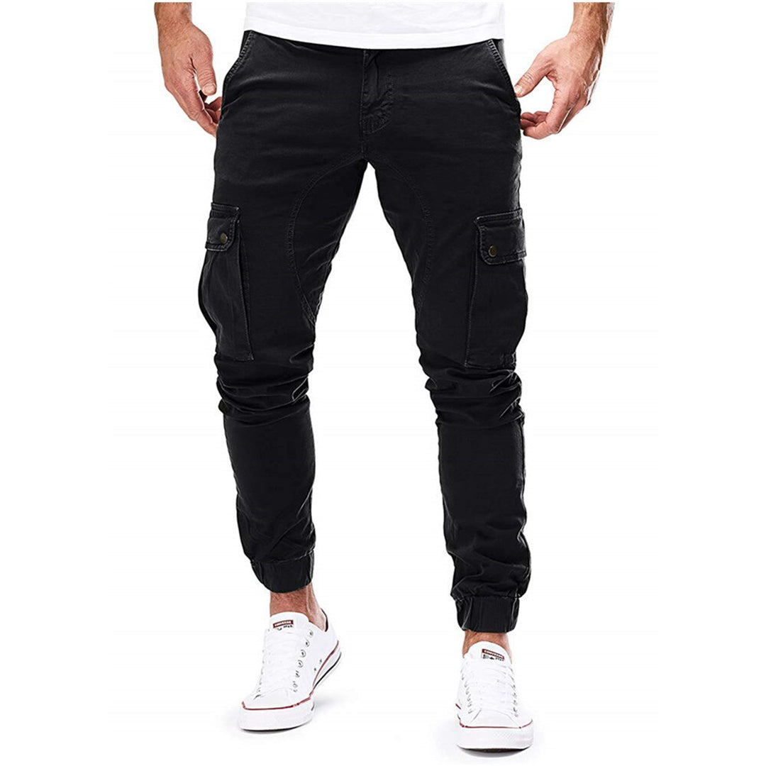 Heren Jogger Broek Cargo Stijl Met Veel Zakken