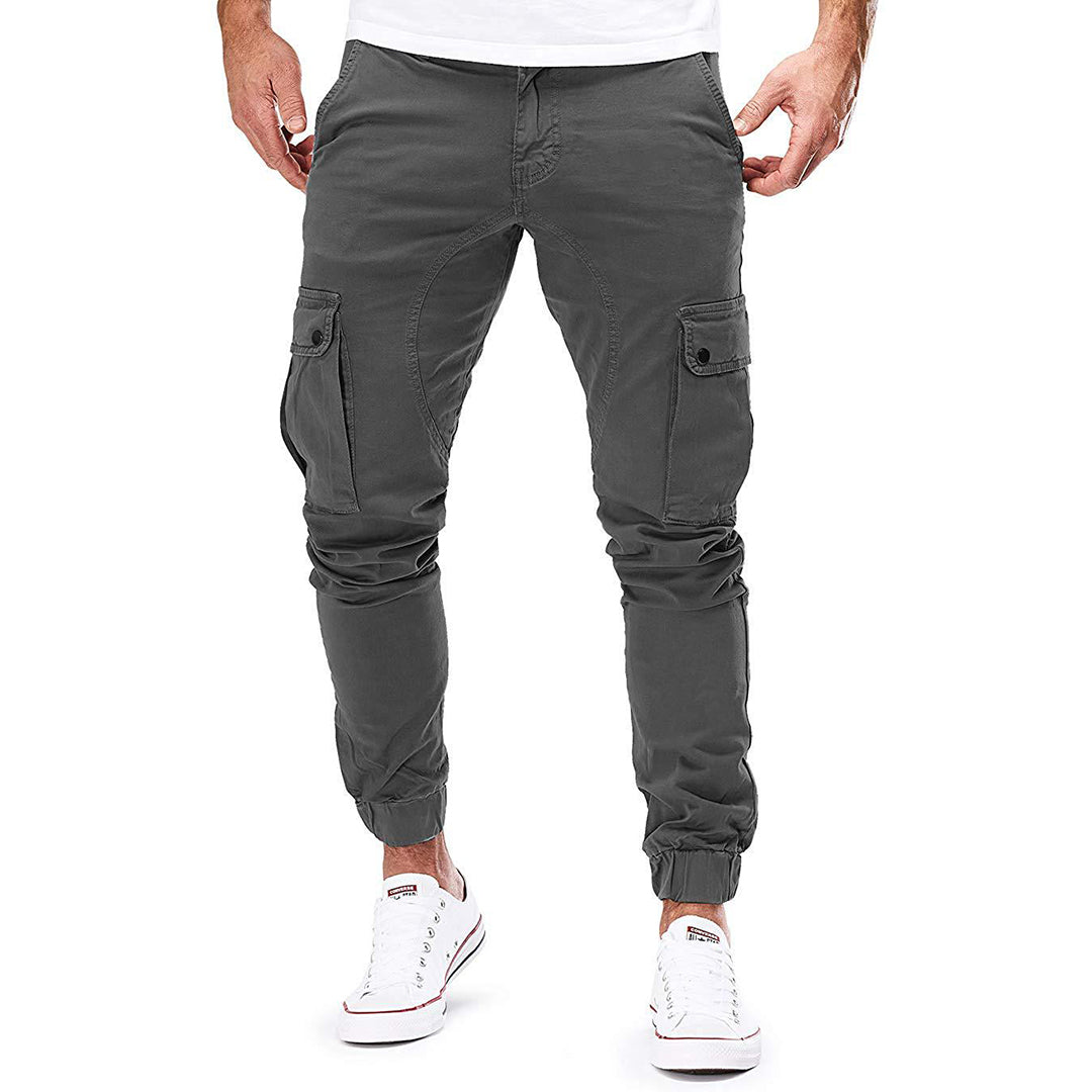 Heren Jogger Broek Cargo Stijl Met Veel Zakken